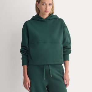 Luxe Fleece Seamed Cropped Hoodie | Ponderosa Pine