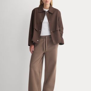 Luxe Fleece Wide-Leg Sweatpant | Deep Taupe